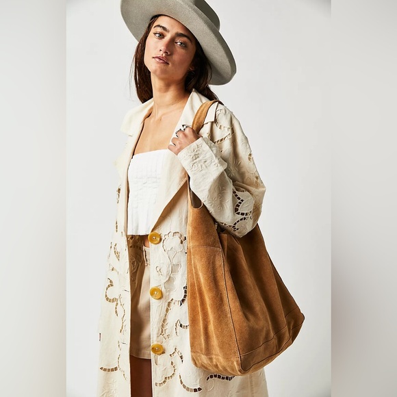 NWT Free People Jessa Suede Carryall - Picture 2 of 6